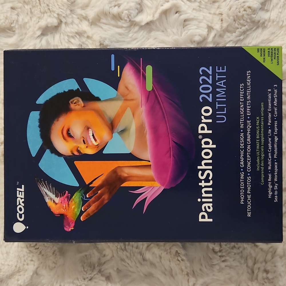 PaintShop Pro 2022 Ultimate Photo Editing graphic design Bonus Pack